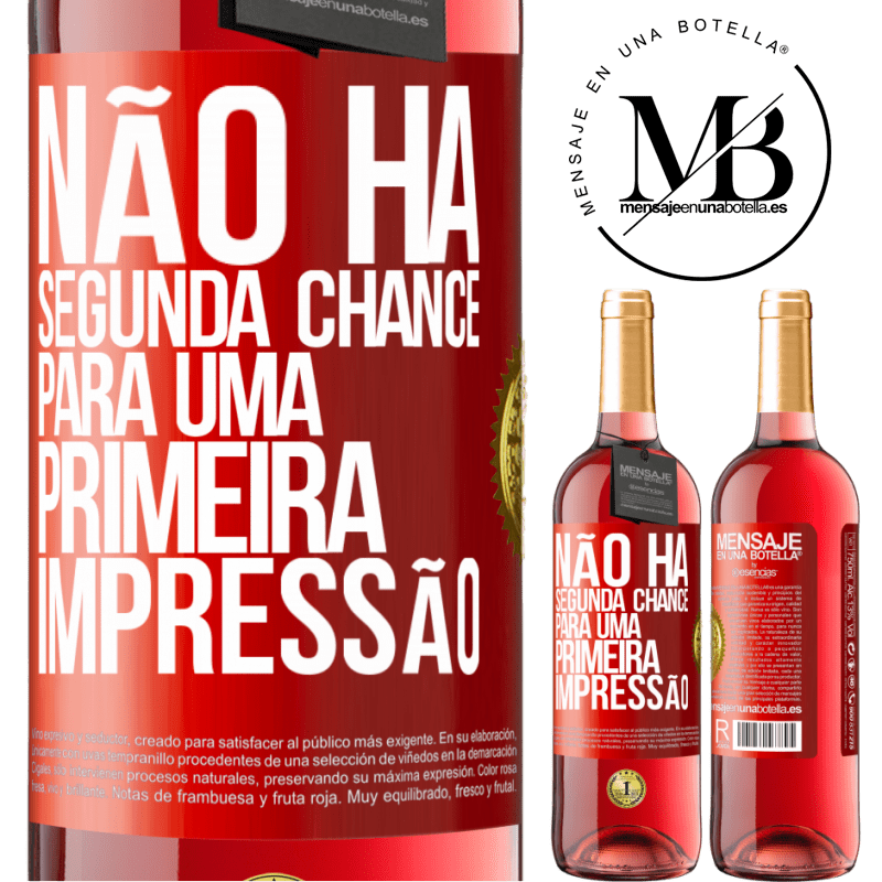 29,95 € Envio grátis | Vinho rosé Edição ROSÉ Não há segunda chance para uma primeira impressão Etiqueta Vermelha. Etiqueta personalizável Vinho jovem Colheita 2024 Tempranillo