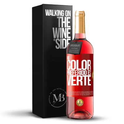 «Mi color preferido es: verte» Edição ROSÉ