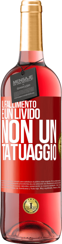 29,95 € Spedizione Gratuita | Vino rosato Edizione ROSÉ Il fallimento è un livido, non un tatuaggio Etichetta Rossa. Etichetta personalizzabile Vino giovane Raccogliere 2025 Tempranillo
