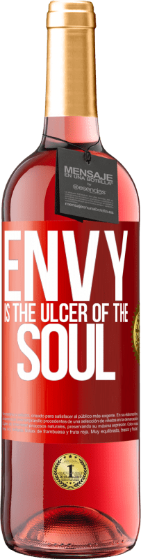 29,95 € | Rosé Wine ROSÉ Edition Envy is the ulcer of the soul Red Label. Customizable label Young wine Harvest 2023 Tempranillo