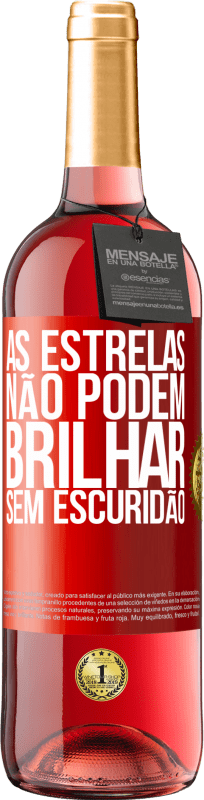 29,95 € | Vinho rosé Edição ROSÉ As estrelas não podem brilhar sem escuridão Etiqueta Vermelha. Etiqueta personalizável Vinho jovem Colheita 2024 Tempranillo