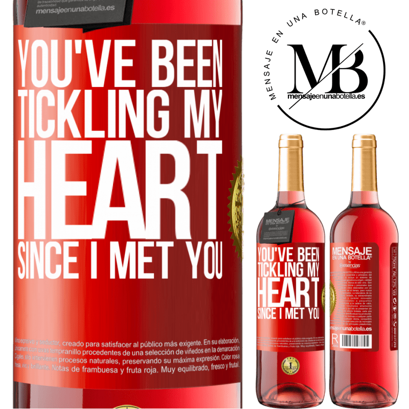 24,95 € Free Shipping | Rosé Wine ROSÉ Edition You've been tickling my heart since I met you Red Label. Customizable label Young wine Harvest 2021 Tempranillo