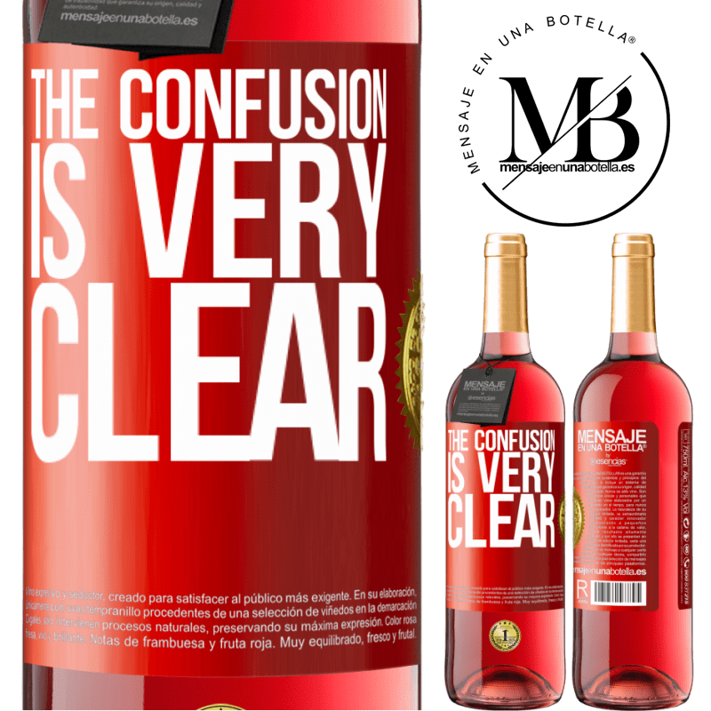 29,95 € Free Shipping | Rosé Wine ROSÉ Edition The confusion is very clear Red Label. Customizable label Young wine Harvest 2022 Tempranillo