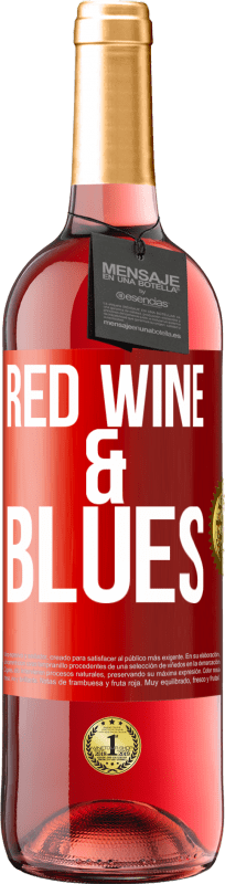 29,95 € | Vino rosato Edizione ROSÉ Red wine & Blues Etichetta Rossa. Etichetta personalizzabile Vino giovane Raccogliere 2024 Tempranillo