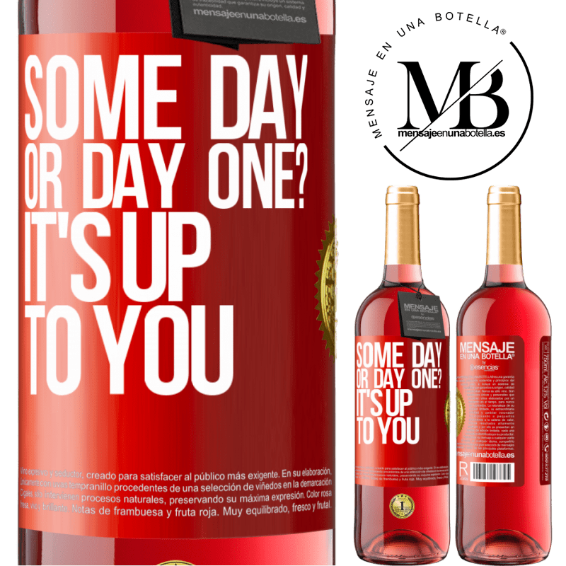24,95 € Free Shipping | Rosé Wine ROSÉ Edition some day, or day one? It's up to you Red Label. Customizable label Young wine Harvest 2021 Tempranillo