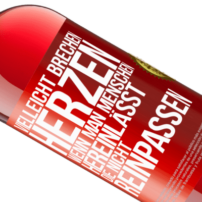 Einzigartige und Persönliche Ausdrücke. «Vielleicht brechen Herzen, wenn man Menschen hereinlässt, die nicht reinpassen» ROSÉ Ausgabe