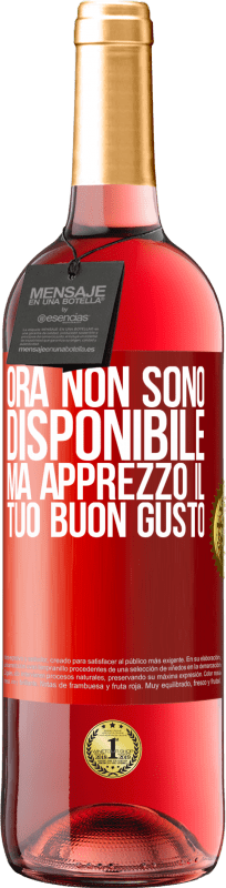 29,95 € | Vino rosato Edizione ROSÉ Ora non sono disponibile, ma apprezzo il tuo buon gusto Etichetta Rossa. Etichetta personalizzabile Vino giovane Raccogliere 2025 Tempranillo