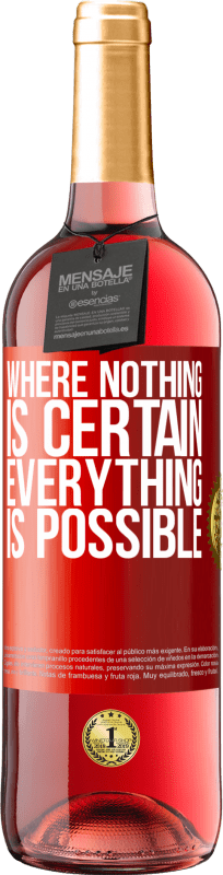 29,95 € | Rosé Wine ROSÉ Edition Where nothing is certain, everything is possible Red Label. Customizable label Young wine Harvest 2024 Tempranillo