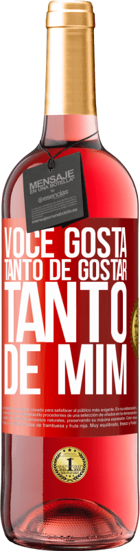 29,95 € | Vinho rosé Edição ROSÉ Você gosta tanto de gostar tanto de mim Etiqueta Vermelha. Etiqueta personalizável Vinho jovem Colheita 2024 Tempranillo