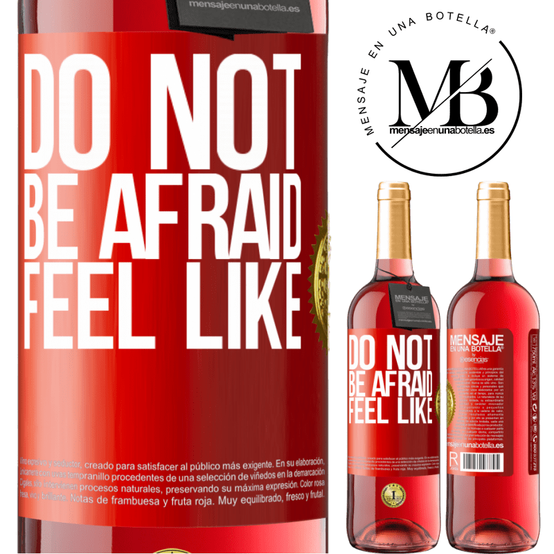 24,95 € Free Shipping | Rosé Wine ROSÉ Edition Do not be afraid. Feel like Red Label. Customizable label Young wine Harvest 2021 Tempranillo