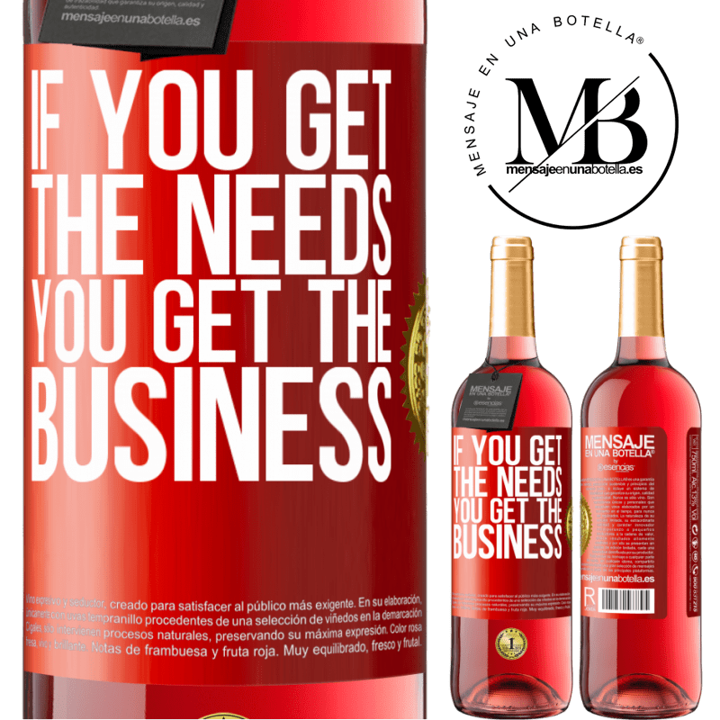 24,95 € Free Shipping | Rosé Wine ROSÉ Edition If you get the needs, you get the business Red Label. Customizable label Young wine Harvest 2021 Tempranillo