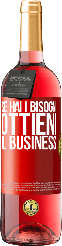 29,95 € Spedizione Gratuita | Vino rosato Edizione ROSÉ Se hai i bisogni, ottieni il business Etichetta Rossa. Etichetta personalizzabile Vino giovane Raccogliere 2024 Tempranillo