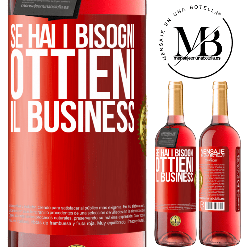 29,95 € Spedizione Gratuita | Vino rosato Edizione ROSÉ Se hai i bisogni, ottieni il business Etichetta Rossa. Etichetta personalizzabile Vino giovane Raccogliere 2023 Tempranillo