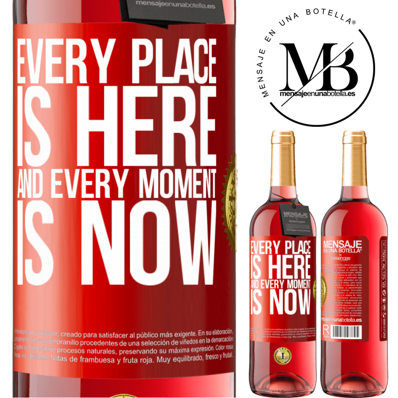 29,95 € Free Shipping | Rosé Wine ROSÉ Edition Every place is here and every moment is now Red Label. Customizable label Young wine Harvest 2022 Tempranillo