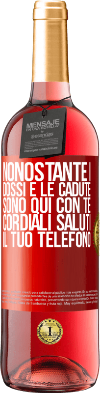 29,95 € | Vino rosato Edizione ROSÉ Nonostante i dossi e le cadute, sono qui con te. Cordiali saluti, il tuo telefono Etichetta Rossa. Etichetta personalizzabile Vino giovane Raccogliere 2025 Tempranillo