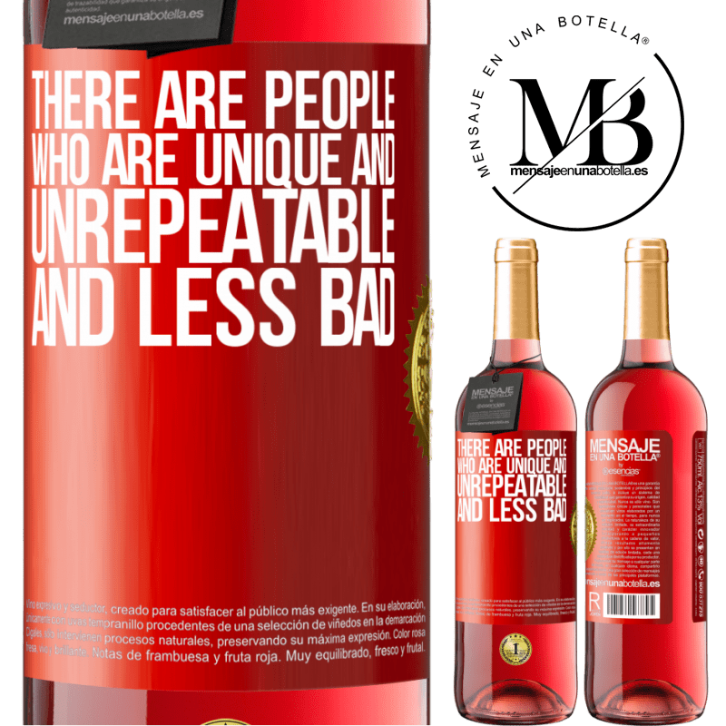 29,95 € Free Shipping | Rosé Wine ROSÉ Edition There are people who are unique and unrepeatable. And less bad Red Label. Customizable label Young wine Harvest 2022 Tempranillo