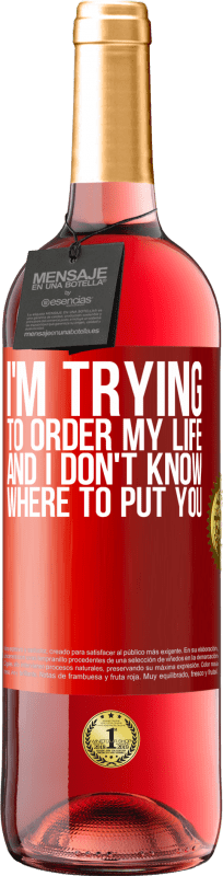 29,95 € | Rosé Wine ROSÉ Edition I'm trying to order my life, and I don't know where to put you Red Label. Customizable label Young wine Harvest 2025 Tempranillo