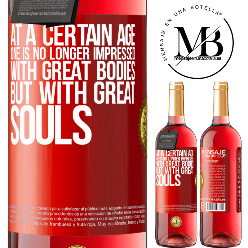 29,95 € Free Shipping | Rosé Wine ROSÉ Edition At a certain age one is no longer impressed with great bodies, but with great souls Red Label. Customizable label Young wine Harvest 2022 Tempranillo