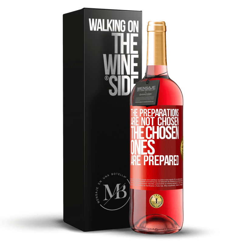 29,95 € Free Shipping | Rosé Wine ROSÉ Edition The preparations are not chosen, the chosen ones are prepared Red Label. Customizable label Young wine Harvest 2024 Tempranillo