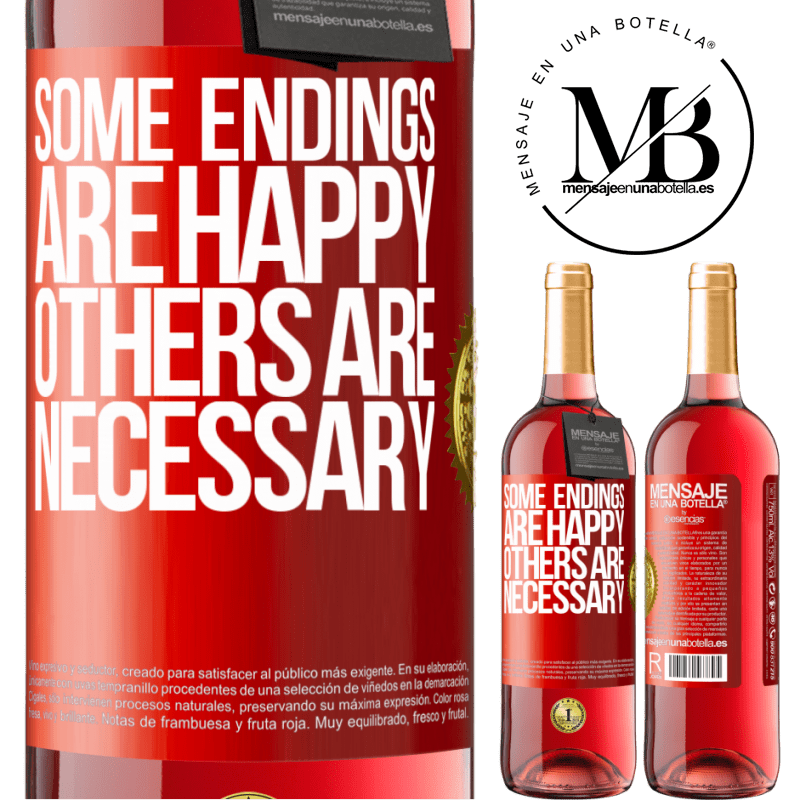 24,95 € Free Shipping | Rosé Wine ROSÉ Edition Some endings are happy. Others are necessary Red Label. Customizable label Young wine Harvest 2021 Tempranillo