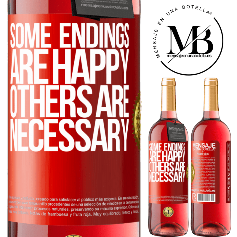 29,95 € Free Shipping | Rosé Wine ROSÉ Edition Some endings are happy. Others are necessary Red Label. Customizable label Young wine Harvest 2024 Tempranillo