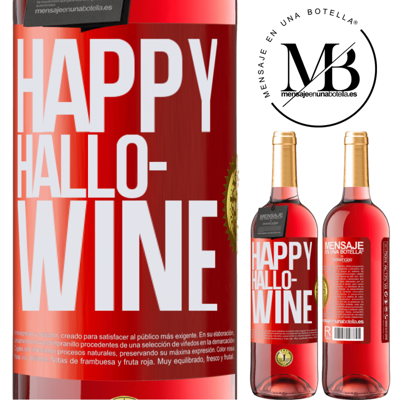 29,95 € Kostenloser Versand | Roséwein ROSÉ Ausgabe Happy Hallo-Wine Rote Markierung. Anpassbares Etikett Junger Wein Ernte 2024 Tempranillo