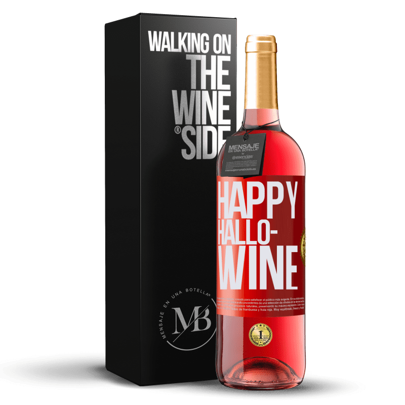 29,95 € Kostenloser Versand | Roséwein ROSÉ Ausgabe Happy Hallo-Wine Rote Markierung. Anpassbares Etikett Junger Wein Ernte 2023 Tempranillo