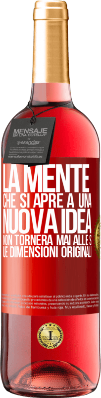 29,95 € Spedizione Gratuita | Vino rosato Edizione ROSÉ La mente che si apre a una nuova idea non tornerà mai alle sue dimensioni originali Etichetta Rossa. Etichetta personalizzabile Vino giovane Raccogliere 2023 Tempranillo