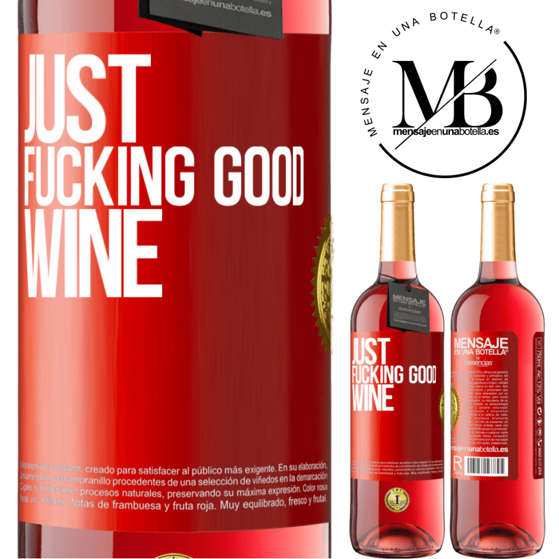 24,95 € Free Shipping | Rosé Wine ROSÉ Edition Just fucking good wine Red Label. Customizable label Young wine Harvest 2021 Tempranillo