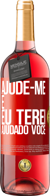 29,95 € | Vinho rosé Edição ROSÉ Ajude-me e eu terei ajudado você Etiqueta Vermelha. Etiqueta personalizável Vinho jovem Colheita 2024 Tempranillo