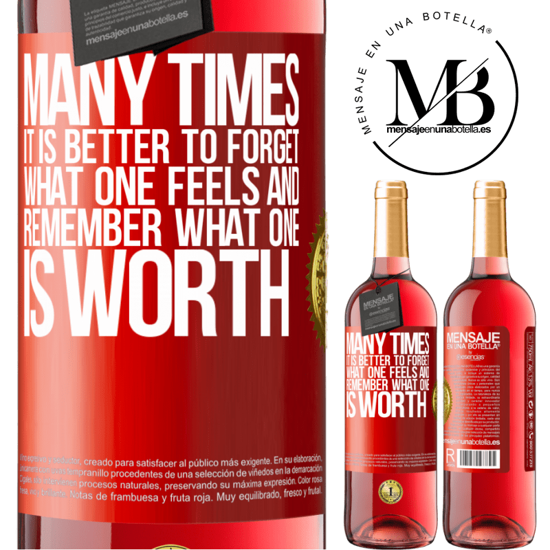 29,95 € Free Shipping | Rosé Wine ROSÉ Edition Many times it is better to forget what one feels and remember what one is worth Red Label. Customizable label Young wine Harvest 2022 Tempranillo