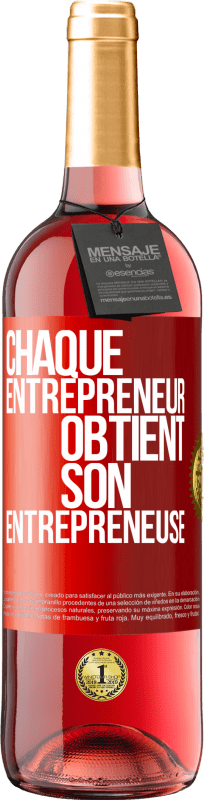29,95 € | Vin rosé Édition ROSÉ Chaque entrepreneur obtient son entrepreneuse Étiquette Rouge. Étiquette personnalisable Vin jeune Récolte 2025 Tempranillo