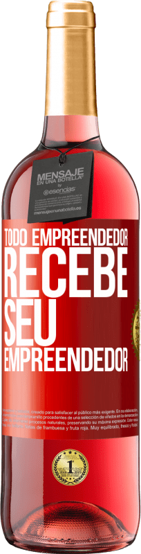 29,95 € | Vinho rosé Edição ROSÉ Todo empreendedor recebe seu empreendedor Etiqueta Vermelha. Etiqueta personalizável Vinho jovem Colheita 2024 Tempranillo