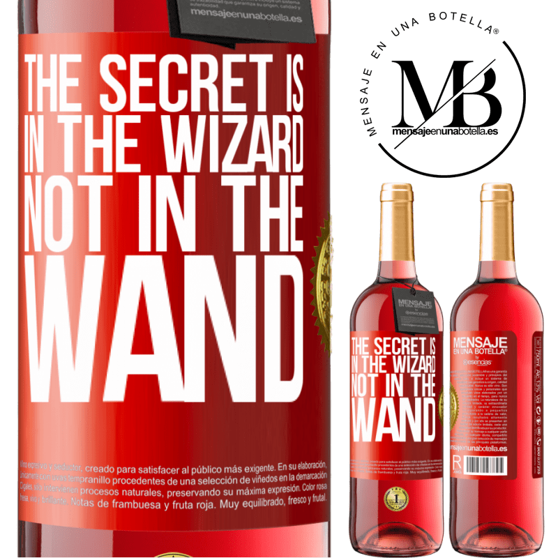 24,95 € Free Shipping | Rosé Wine ROSÉ Edition The secret is in the wizard, not in the wand Red Label. Customizable label Young wine Harvest 2021 Tempranillo