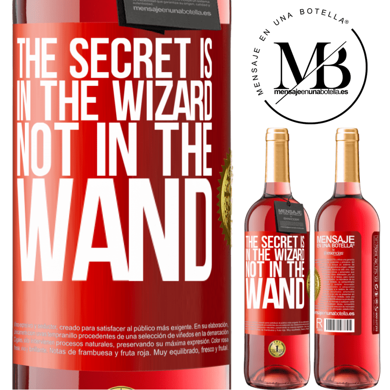 29,95 € Free Shipping | Rosé Wine ROSÉ Edition The secret is in the wizard, not in the wand Red Label. Customizable label Young wine Harvest 2024 Tempranillo