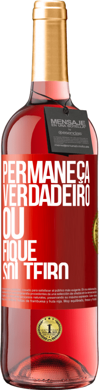 29,95 € Envio grátis | Vinho rosé Edição ROSÉ Permaneça verdadeiro ou fique solteiro Etiqueta Vermelha. Etiqueta personalizável Vinho jovem Colheita 2024 Tempranillo