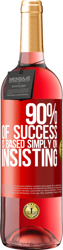 «90% of success is based simply on insisting» ROSÉ Edition
