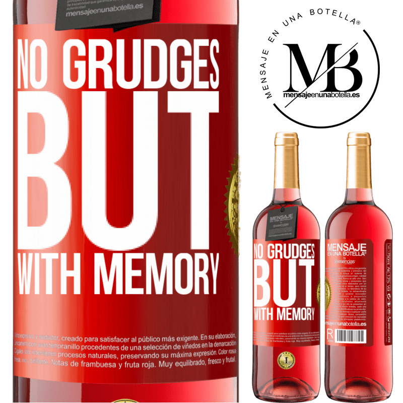 29,95 € Free Shipping | Rosé Wine ROSÉ Edition No grudges, but with memory Red Label. Customizable label Young wine Harvest 2022 Tempranillo