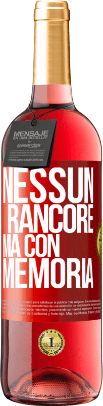 29,95 € | Vino rosato Edizione ROSÉ Nessun rancore, ma con memoria Etichetta Rossa. Etichetta personalizzabile Vino giovane Raccogliere 2024 Tempranillo