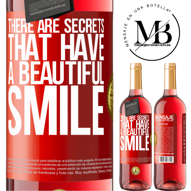 24,95 € Free Shipping | Rosé Wine ROSÉ Edition There are secrets that have a beautiful smile Red Label. Customizable label Young wine Harvest 2021 Tempranillo