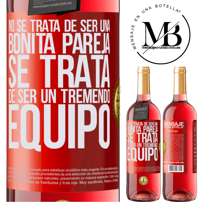 29,95 € Бесплатная доставка | Розовое вино Издание ROSÉ Это не о том, чтобы быть красивой парой. Это потрясающая команда Красная метка. Настраиваемая этикетка Молодое вино Урожай 2022 Tempranillo