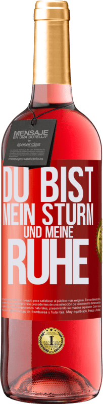 29,95 € | Roséwein ROSÉ Ausgabe Du bist mein Sturm und meine Ruhe Rote Markierung. Anpassbares Etikett Junger Wein Ernte 2024 Tempranillo