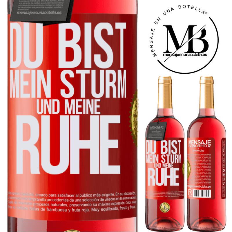 29,95 € Kostenloser Versand | Roséwein ROSÉ Ausgabe Du bist mein Sturm und meine Ruhe Rote Markierung. Anpassbares Etikett Junger Wein Ernte 2023 Tempranillo