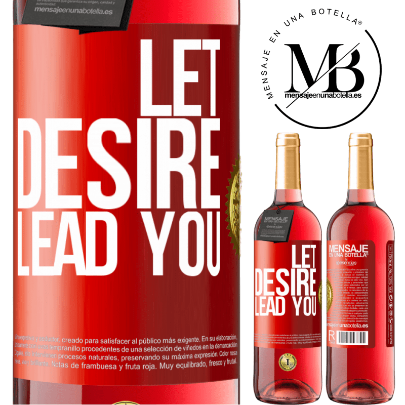 24,95 € Free Shipping | Rosé Wine ROSÉ Edition Let desire lead you Red Label. Customizable label Young wine Harvest 2021 Tempranillo