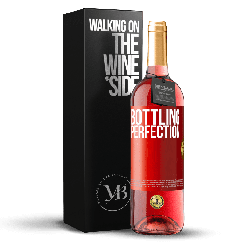 29,95 € Envoi gratuit | Vin rosé Édition ROSÉ Bottling perfection Étiquette Rouge. Étiquette personnalisable Vin jeune Récolte 2023 Tempranillo
