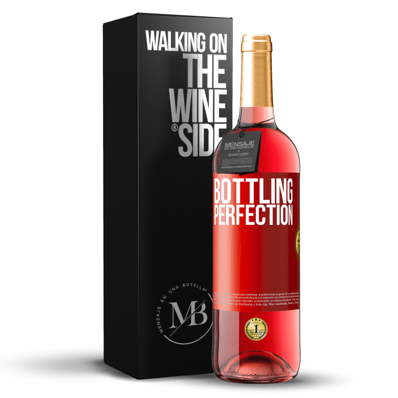 29,95 € Kostenloser Versand | Roséwein ROSÉ Ausgabe Bottling perfection Rote Markierung. Anpassbares Etikett Junger Wein Ernte 2023 Tempranillo