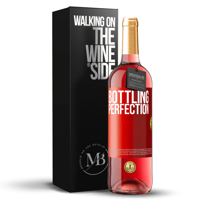 29,95 € Spedizione Gratuita | Vino rosato Edizione ROSÉ Bottling perfection Etichetta Rossa. Etichetta personalizzabile Vino giovane Raccogliere 2023 Tempranillo