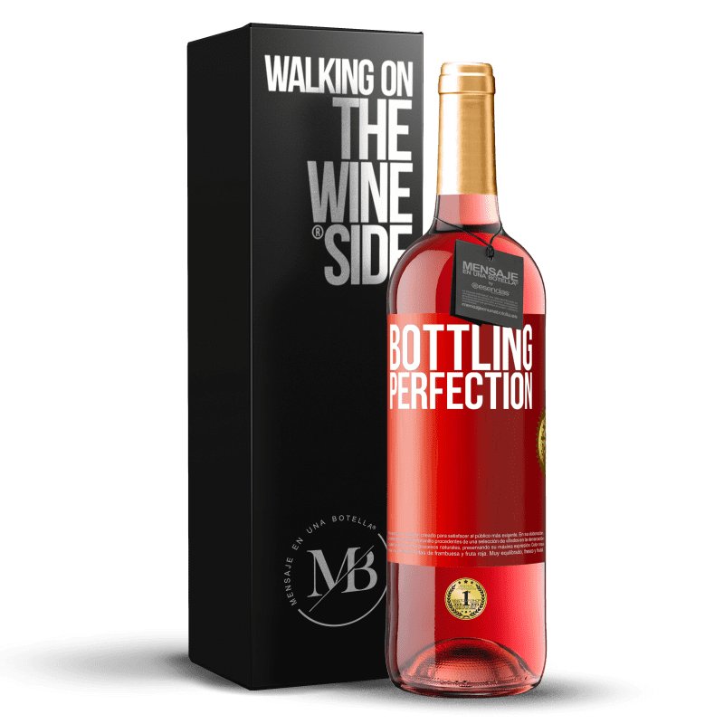 29,95 € Spedizione Gratuita | Vino rosato Edizione ROSÉ Bottling perfection Etichetta Rossa. Etichetta personalizzabile Vino giovane Raccogliere 2025 Tempranillo