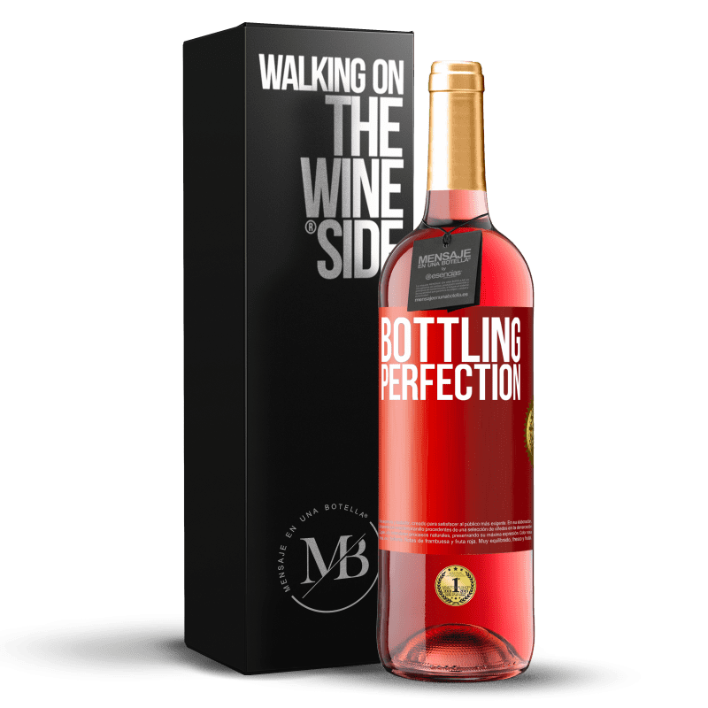 29,95 € Envio grátis | Vinho rosé Edição ROSÉ Bottling perfection Etiqueta Vermelha. Etiqueta personalizável Vinho jovem Colheita 2023 Tempranillo