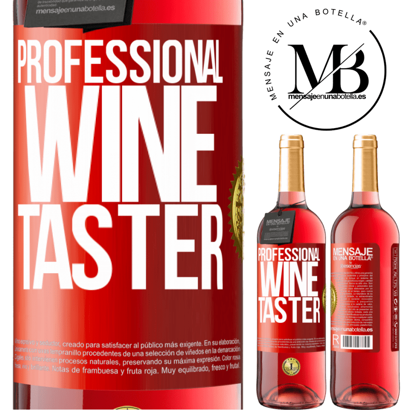 29,95 € Free Shipping | Rosé Wine ROSÉ Edition Professional wine taster Red Label. Customizable label Young wine Harvest 2022 Tempranillo